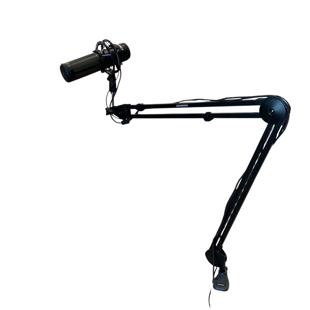 HyperX QuadCast S RGB USB Microphone w/ Samson MBA38 38" Boom Arm Tested